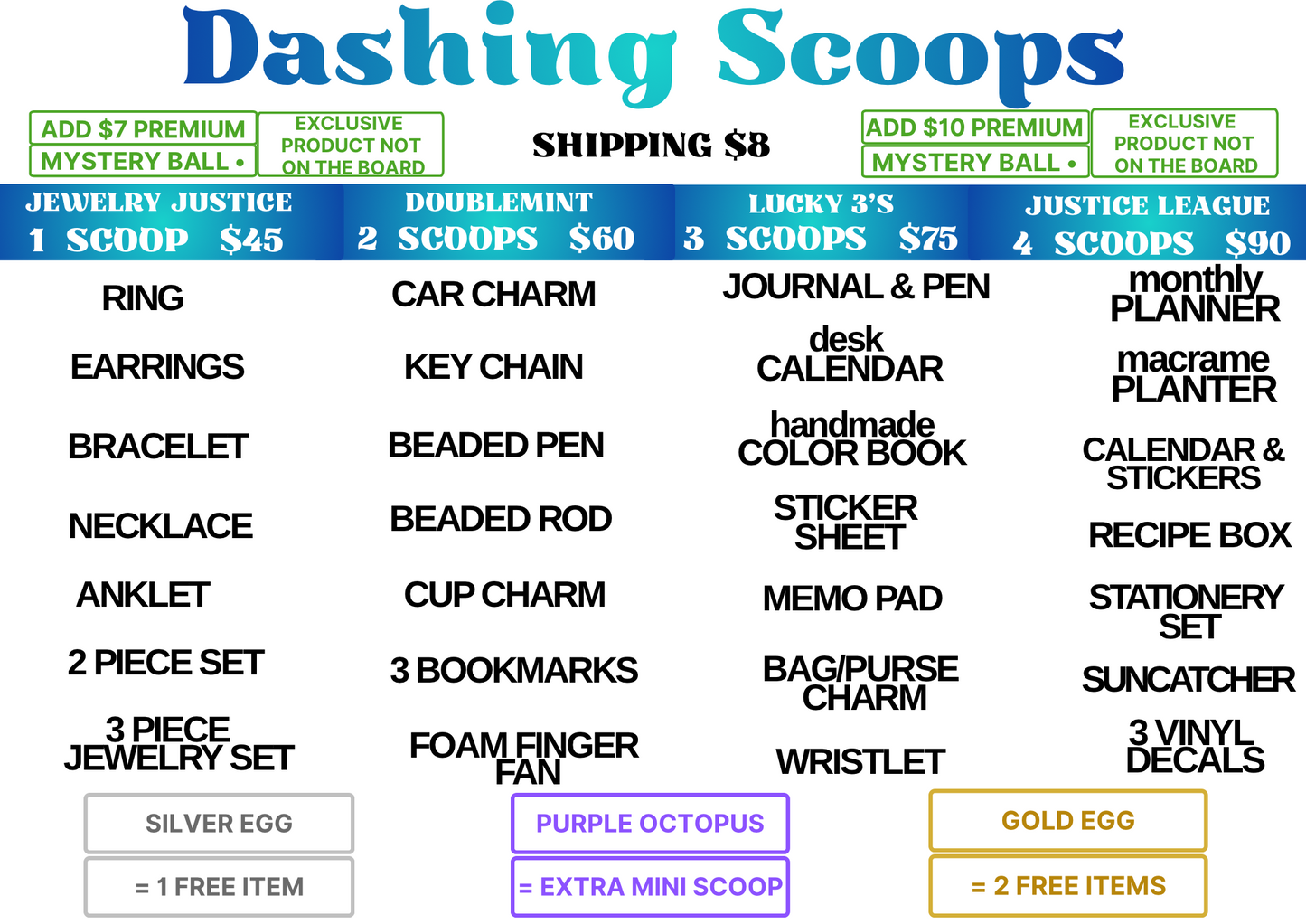 Dashing Scoops