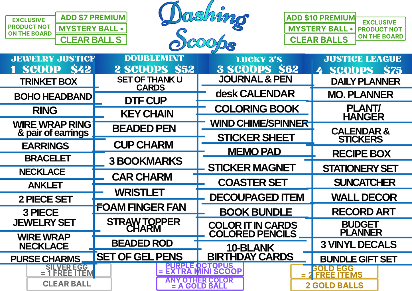 Dashing Scoops